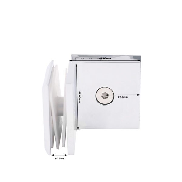 Customization 90 Degree Brass Glass Door Clamp Glass Shower Hardware Suppliers