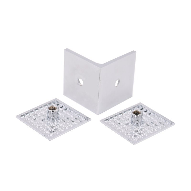 Customization 90 Degree Brass Glass Door Clamp Glass Shower Hardware Suppliers