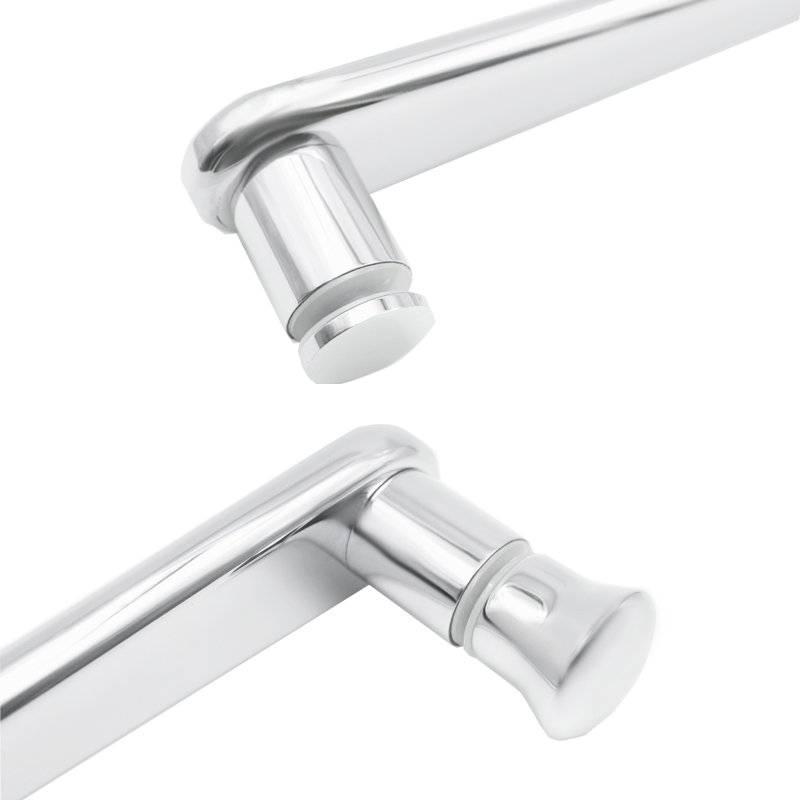 Customization Square Angled Corner Single Sided Glass Door Levers Pull Handle 2 Customization Square Angled Corner Single Sided Glass Door Levers Pull Handle