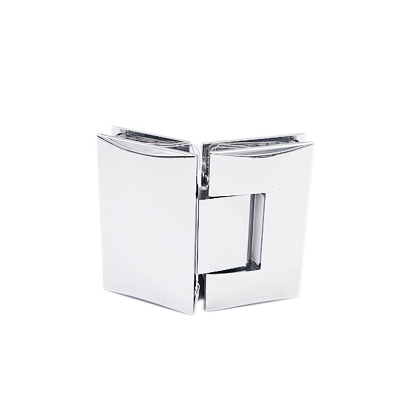 Customization Square Curved 135 Degree Glass To Glass Brass Shower Door Hinge