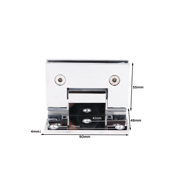 Ddp Shipping Polished Satin Wall Mount Brass Shower Hinge Offset Back Plate