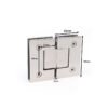 Double Axes 180 Degree Glass To Glass Stainless Steel Glass Pivot Hinge