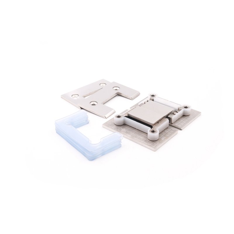 Double Axes 180 Degree Glass To Glass Stainless Steel Glass Pivot Hinge