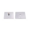 Factory Price Square Single Hole 0 Degree Solid Brass Wall Mount Glass Clamp