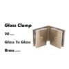 Fixed Clips Glass Door Clamps 2 Fixed Clips Glass Door Clamps