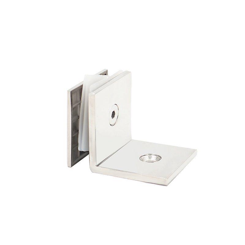 Glass Door Hardware 90 Degree Stainless Steel Wall Mounted Glass Clamp 3 Glass Door Hardware 90 Degree Stainless Steel Wall Mounted Glass Clamp