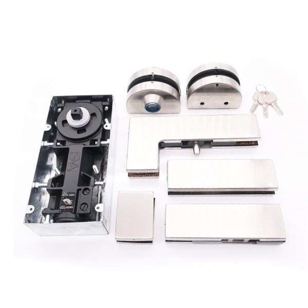 Glass Gate Door Hardware Kit With Floor Spring Hinge Patch Fittings Door Closers 1 Glass Gate Door Hardware Kit With Floor Spring Hinge Patch Fittings Door Closers