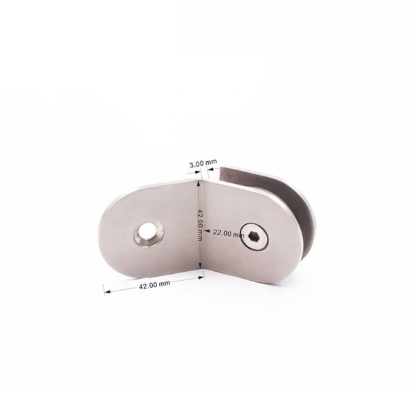 Glass Shower Door Hardware 135 Degree Stainless Steel Glass Clamp Clips