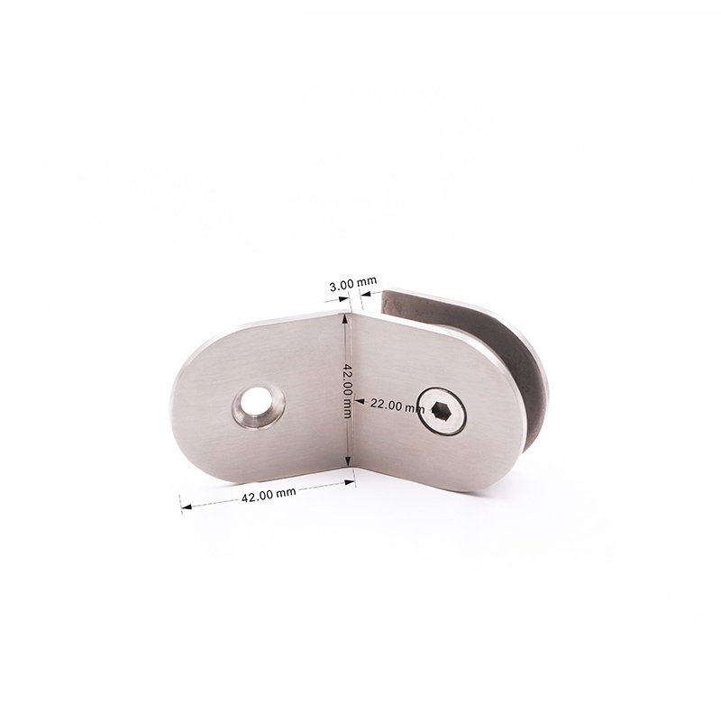Glass Shower Door Hardware 135 Degree Stainless Steel Glass Clamp Clips
