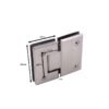 High Quality 180 Degree Glass To Glass Stainless Steel Hydraulic Glass Hinge