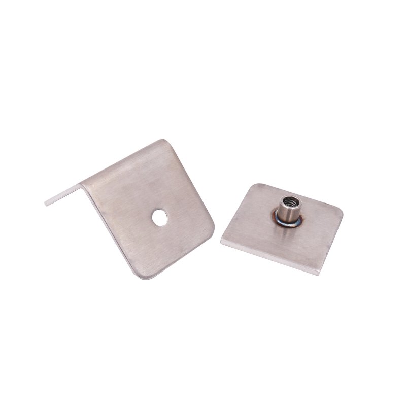 High Quality 90 Degree Stainless Steel Tempered Glass Clamp Glass Shelf Brackets
