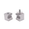 High Quality Back To Back Fluted Glass Sliding Door Knob Handle
