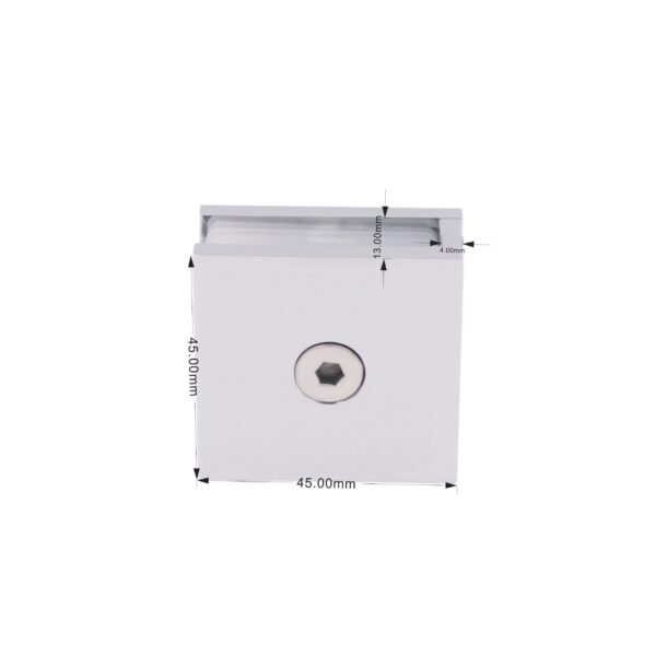 High Quality Glass Hardware 0 Degree Brass Wall Mount Glass Clamp Clips