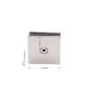High Quality Glass Hardware Fittings Square Corner 0 Degree Stainless Steel Glass Clamp