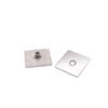 High Quality Glass Hardware Fittings Square Corner 0 Degree Stainless Steel Glass Clamp