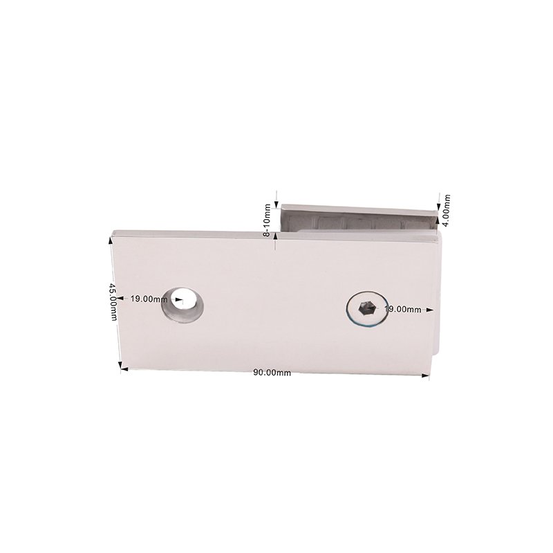 High Quality Square 180 Degree Wall Mounted Shower Glass Door Clamp 2 High Quality Square 180 Degree Wall Mounted Shower Glass Door Clamp