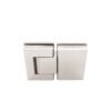 High Quality Square Adjustable 180 Degree Glass To Glass Stainless Steel Hinge