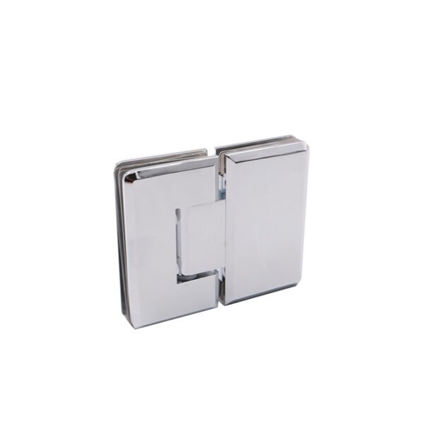 High Quality Square Bevel 180 Degree Glass To Glass Solid Brass Hinge