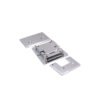 High Quality Square Bevel 180 Degree Glass To Glass Solid Brass Hinge