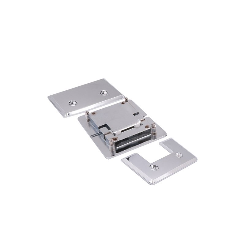 High Quality Square Bevel 180 Degree Glass To Glass Solid Brass Hinge