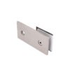 High Quality Square Beveled 180 Degree Ss304 Chrome Satin Glass Clamp Clips
