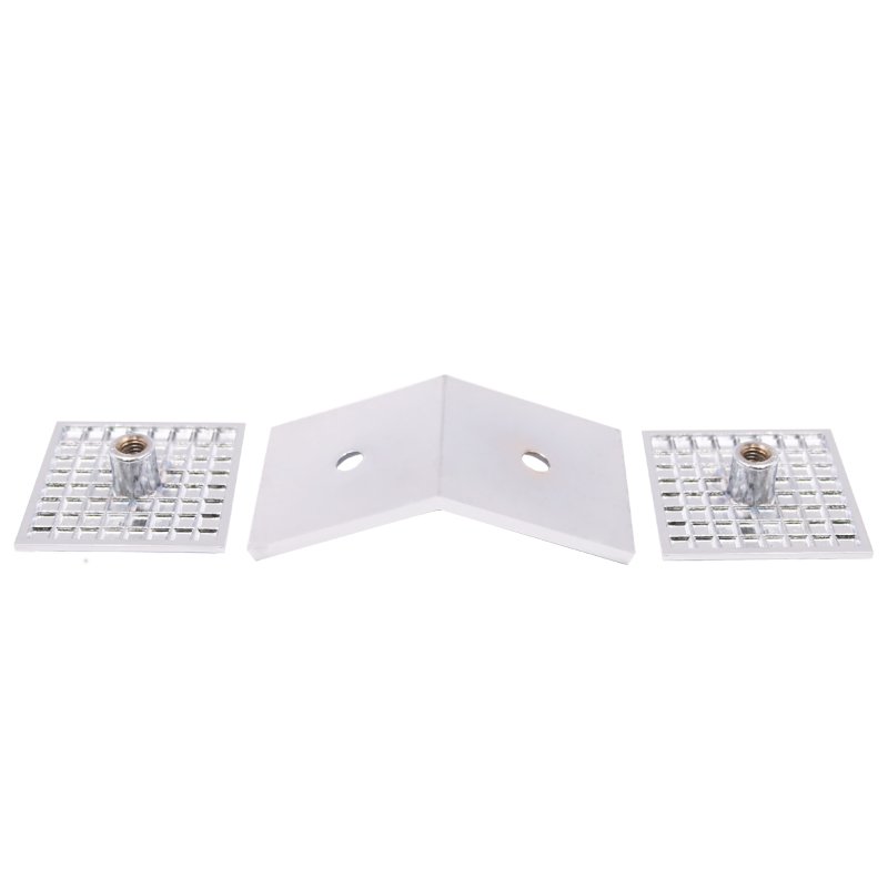 High Quality Square Beveled Glass To Glass Brass Glass Clamp Glass Clips