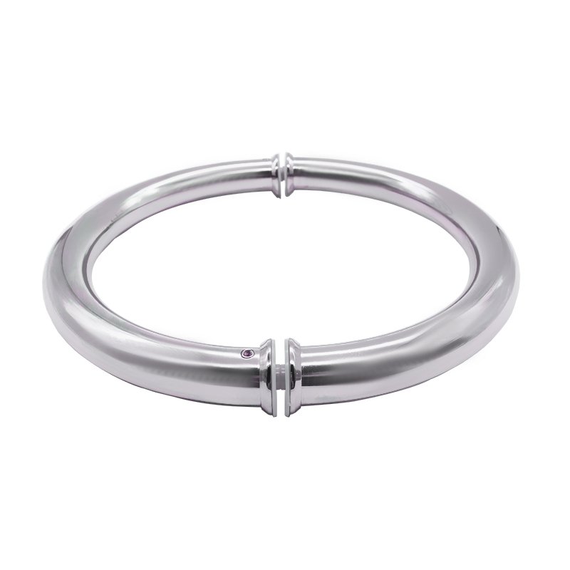 High Quality Tubular Back To Back Circular Tempered Glass Door Pull Handle 1 High Quality Tubular Back To Back Circular Tempered Glass Door Pull Handle
