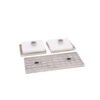 Innovation Capacity Square 180 Degree Glass To Glass Stainless Steel Glass Clamp