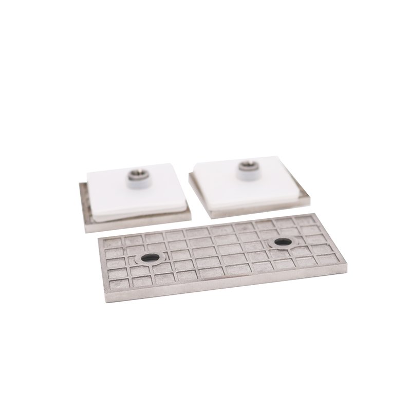 Innovation Capacity Square 180 Degree Glass To Glass Stainless Steel Glass Clamp