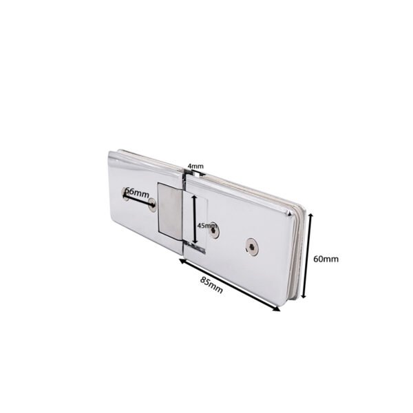 Long Beveled 180 Degree Glass To Glass Brass Glass Door Pivot Hinges
