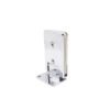 Long Beveled Chrome Plated Brass Glass Shower Door Hinge Offset Back Plate 2 Long Beveled Chrome Plated Brass Glass Shower Door Hinge Offset Back Plate