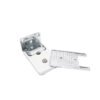 Long Beveled Chrome Plated Brass Glass Shower Door Hinge Offset Back Plate 3 Long Beveled Chrome Plated Brass Glass Shower Door Hinge Offset Back Plate