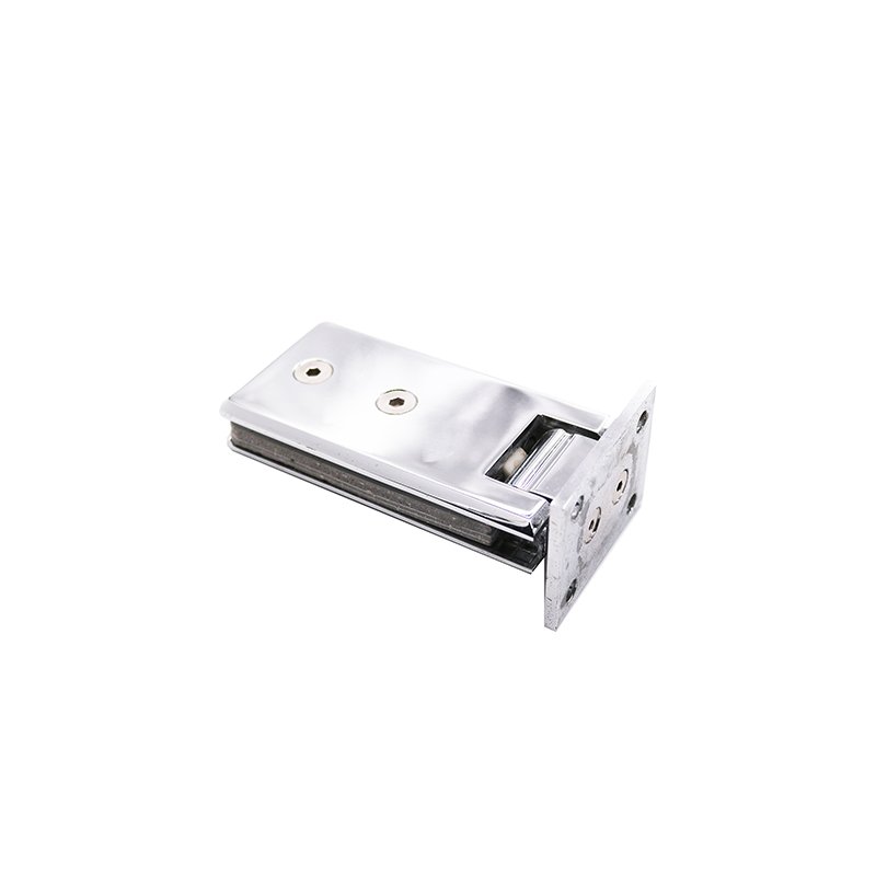 Long Beveled Full Back Plate Brass Shower Hinge Glass Hardware