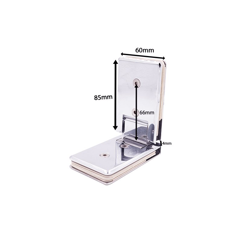 Long Beveled Series Glass To Glass Brass Hydraulic Door Hinge