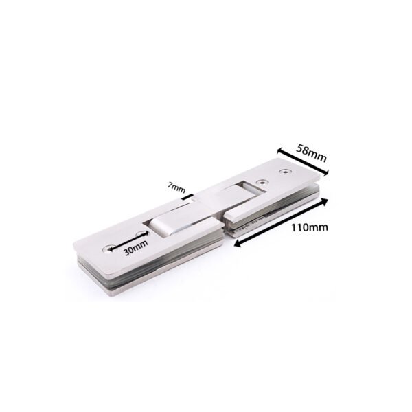 Long Square 180 Degree Glass To Glass Door Hinges Shower Door Hardware