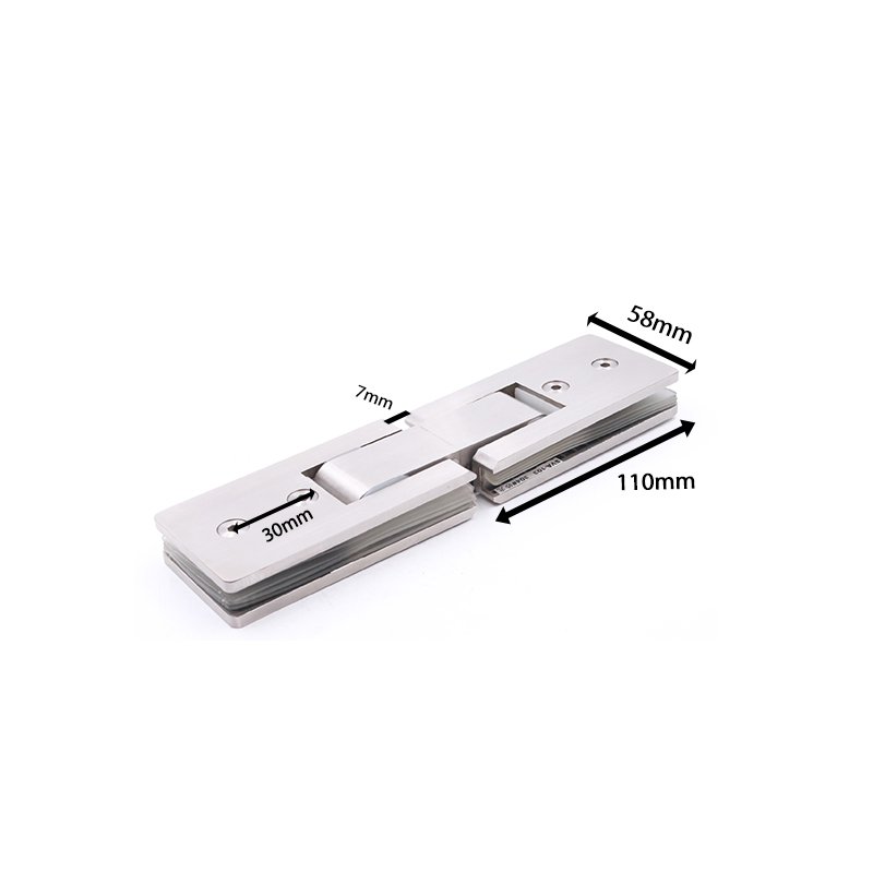 Long Square 180 Degree Glass To Glass Door Hinges Shower Door Hardware
