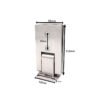 Long Square Wall Mount Ss Shower Hinge Frameless Glass Hardware 2 Long Square Wall Mount Ss Shower Hinge Frameless Glass Hardware
