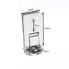 Long Square Wall Mount Stainless Steel Hinges Tempered Glass Door Accessories 2 Long Square Wall Mount Stainless Steel Hinges Tempered Glass Door Accessories
