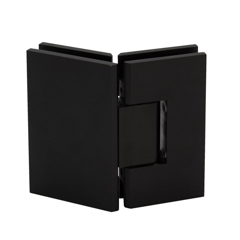 Matte Black 135 Degree Glass To Glass Shower Door Hinges