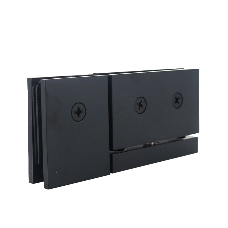 Matte Black 360 degree top Or Bottom Mount Shower glass Door pivot hinges