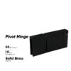 Matte Black 360 degree top Or Bottom Mount Shower glass Door pivot hinges