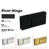 Matte Black 360 degree top Or Bottom Mount Shower glass Door pivot hinges