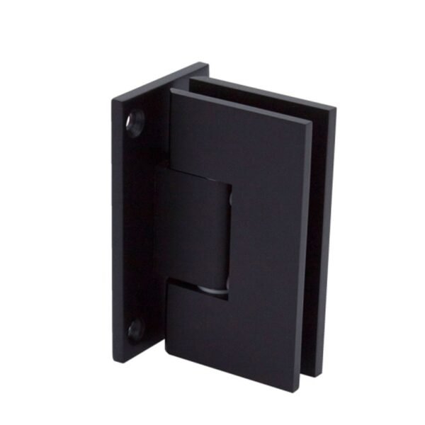 Matte Black 90 Degree Not Adjustable Shower Door Hinges