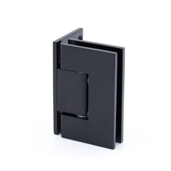 Matte Black Frameless Glass Soild Brass 5 Degree Pre-Set Shower Door Hinges