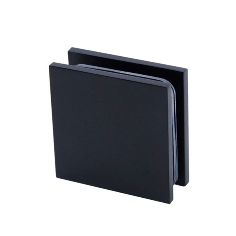 Matte Black Glass To Wall Brass Shower Bathroom Door Clamp 1 Matte Black Glass To Wall Brass Shower Bathroom Door Clamp