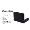 Matte Black Rotate Heavy Duty Brass Glass Door Pivot Hinges 2 Matte Black Rotate Heavy Duty Brass Glass Door Pivot Hinges