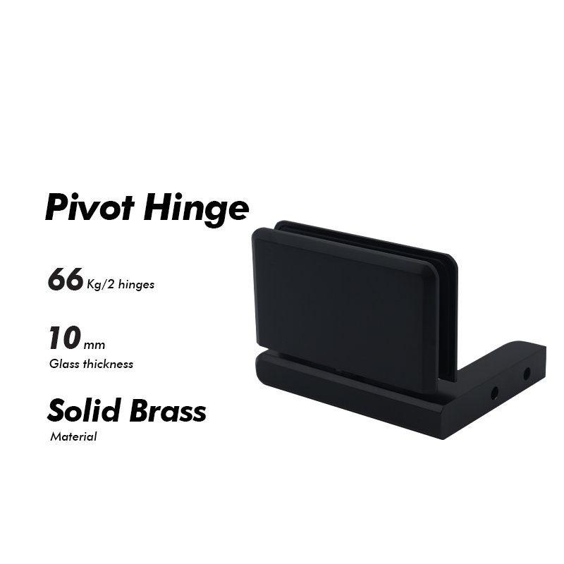 Matte Black Rotate Heavy Duty Brass Glass Door Pivot Hinges 2 Matte Black Rotate Heavy Duty Brass Glass Door Pivot Hinges