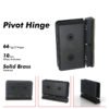 Matte Black Shower Hinges 360 Degree Rotatable Glass Door Pivot Hinges