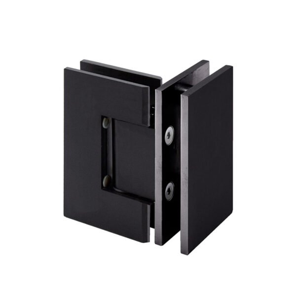 Matte Black Solid Brass Shower Hinge Glass Door Hardwares