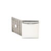 More Sku Square Curved Surface 135 Degree Stainless Steel Wall Mounted Glass Clamp